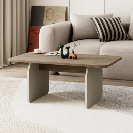 Τραπεζάκι σαλονιού Pietra χρώμα sepet oak - sandstone 100x60x41,8εκ.