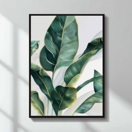 Πίνακας "Botanical Leaves" ψηφιακής εκτύπωσης 50x70εκ.