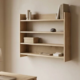 Ραφιέρα τοίχου Lane χρώμα sapphire oak 85x15x66εκ.