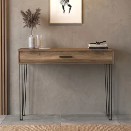Κονσόλα Rochel χρώμα καρυδί 120x35x89,8εκ.