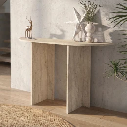 Κονσόλα Cortado χρώμα travertine 120x35x75εκ.