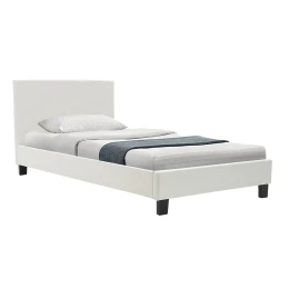 Κρεβάτι Nevil 100X200 Pu Χρώμα Λευκό Ματ