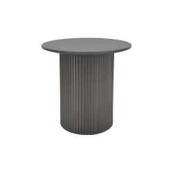 Βοηθητικό Τραπέζι Dovel Mdf-Μέταλλο Σε Μαύρη Απόχρωση Φ50X50Εκ