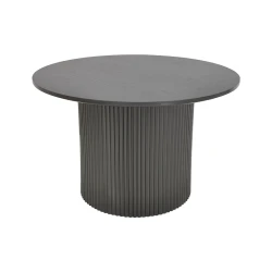 Tραπέζια Σαλονιού Dovel Mdf-Μεταλλο Σετ 2Τεμ. Μαύρο