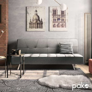 Καναπές-Κρεβάτι Travis 3Θέσιος Ύφασμα Γκρι 175X83X74Εκ