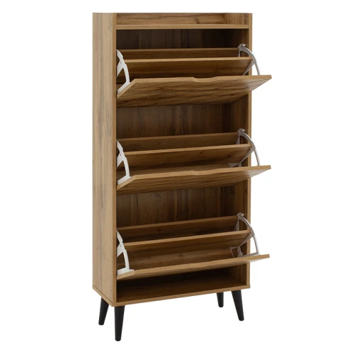 Παπουτσοθήκη Thelma 12 Ζεύγων Oak 60X23.8X131.6Εκ