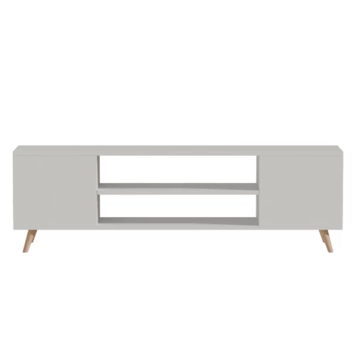 Έπιπλο Τηλεόρασης Icarus Μελαμίνης Λευκό-Φυσικό 150X32X46Εκ