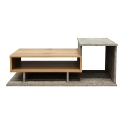 Τραπέζι Σαλονιού Nuvele Σε Γκρι Antique-Sonoma Απόχρωση 90X50X35Εκ