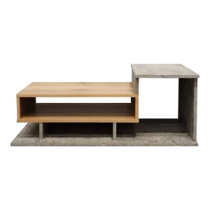 Τραπέζι Σαλονιού Nuvele Σε Γκρι Antique-Sonoma Απόχρωση 90X50X35Εκ