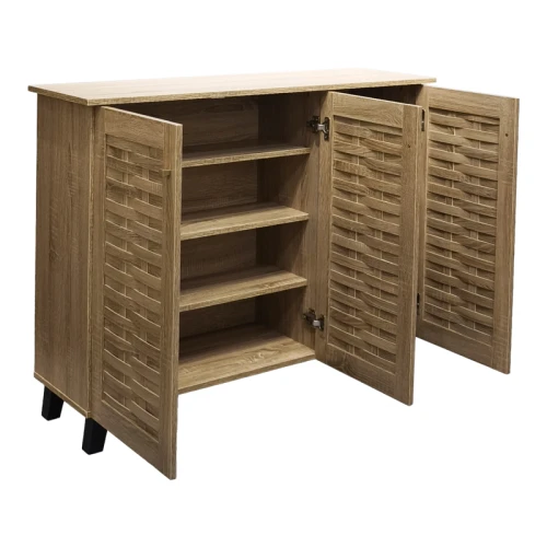Παπουτσοθήκη-Ντουλάπι Mantam 16 Ζεύγων Sonoma 115.5X34X87Εκ