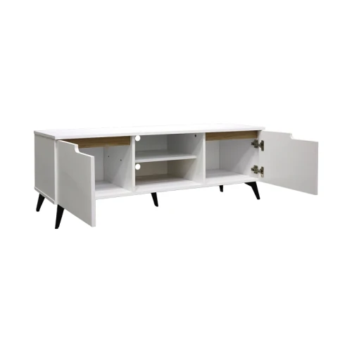 Έπιπλο Τηλεόρασης Kemvio  Sonoma-Λευκό 120X38X44Εκ
