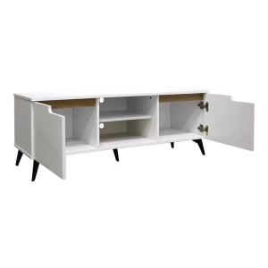 Έπιπλο Τηλεόρασης Kemvio  Sonoma-Λευκό 150X38X44Εκ