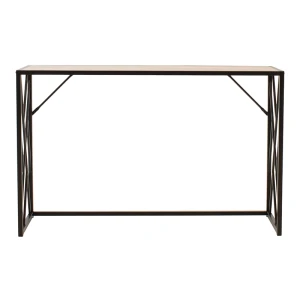 Κονσόλα Ivy Χρώμα Καρυδί-Μαύρο 120X35X75Εκ