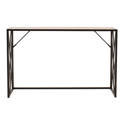 Κονσόλα Ivy Χρώμα Καρυδί-Μαύρο 120X35X75Εκ