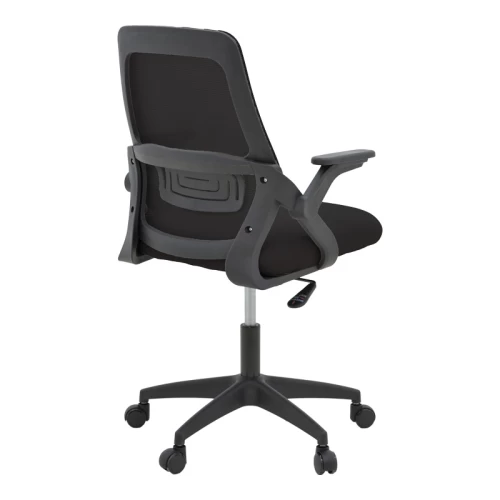 Καρέκλα Γραφείου Reji Mesh Ύφασμα Μαύρο 58X60X89-99Εκ