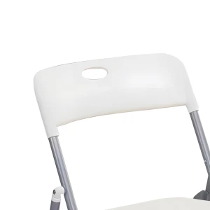 Καρέκλα Πτυσσόμενη Daxton Pp Λευκό-Ασημί 49X46.5X73.5Εκ