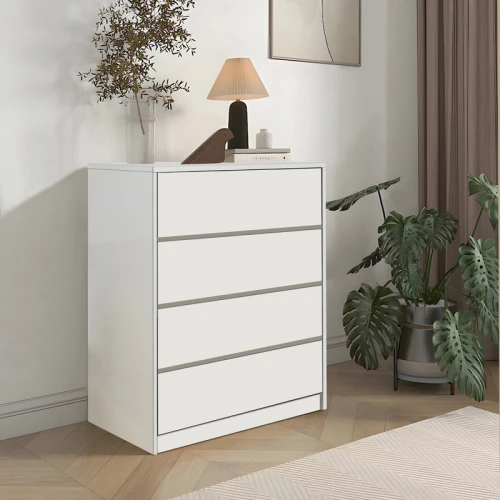 Συρταριέρα Kuanger Mdf Σε Λευκή Απόχρωση 80X40X89Εκ