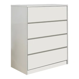 Συρταριέρα Kuanger Mdf Σε Λευκή Απόχρωση 80X40X89Εκ
