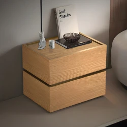 Κομοδίνο Sonlen Mdf Σε Oak Απόχρωση 60X40X44.5Εκ