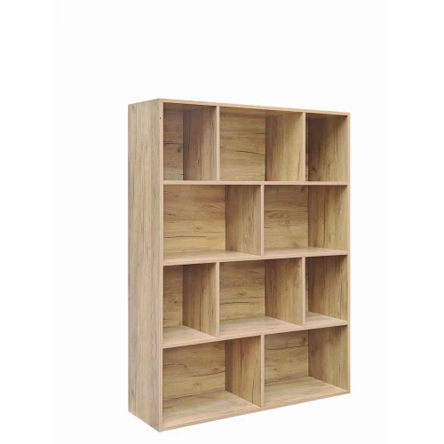 Βιβλιοθήκη Evergin Mdf Σε Oak Απόχρωση 100X30X135Εκ