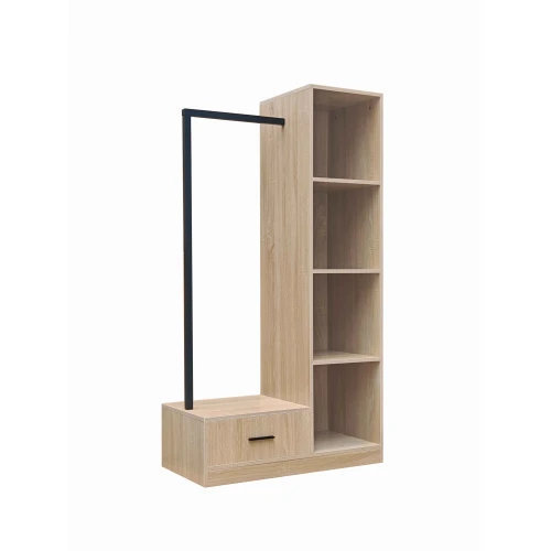 Έπιπλο Εισόδου Erdeco Mdf Σε Φυσική Απόχρωση 80X40X150Εκ