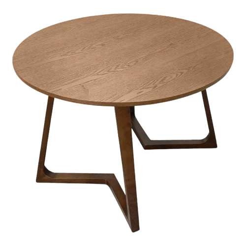 Τραπέζι Sedria Mdf Καρυδί Φ120X75Εκ