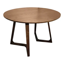 Τραπέζι Sedria Mdf Καρυδί Φ120X75Εκ