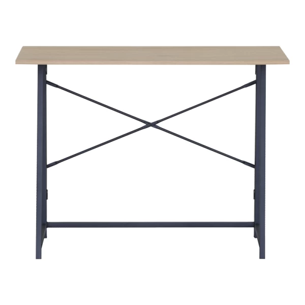 Γραφείο Εργασίας Siklo Πτυσσόμενο Oak- Μαύρο Μέταλλο 100X46X75.5Εκ