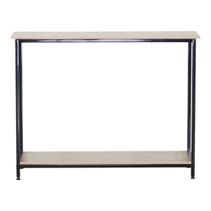 Κονσόλα Shima Oak- Μαύρο Μέταλλο 106X35X81Εκ