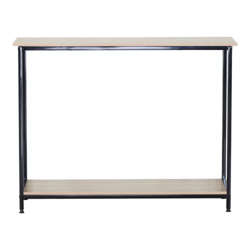 Κονσόλα Shima Oak- Μαύρο Μέταλλο 106X35X81Εκ