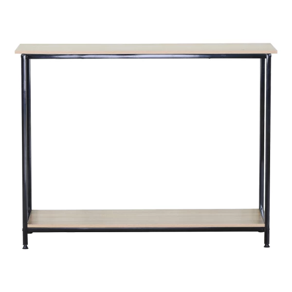 Κονσόλα Shima 2Τεμ. Oak- Μαύρο Μέταλλο 106X35X81Εκ