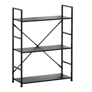 Βιβλιοθήκη-Ραφιέρα Manlo Μαύρο Μέταλλο 58.6X23.5X80Εκ