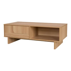 Τραπέζι Σαλονιού Jenfia Mdf Σε Φυσική Απόχρωση 110X55X38,5Εκ