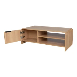 Τραπέζι Σαλονιού Kelba Mdf Σε Φυσική Απόχρωση 100X50X35,5Εκ