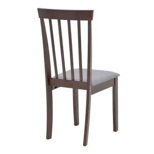 Καρέκλα Houston Rubberwood Σε Καρυδί Απόχρωση 40X49X94Εκ