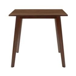 Τραπέζι Benson Mdf Σε Καρυδί Απόχρωση 80X80X75Εκ