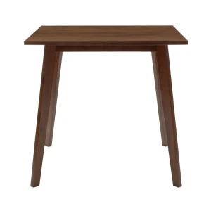 Τραπέζι Benson Mdf Σε Καρυδί Απόχρωση 80X80X75Εκ