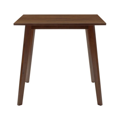 Τραπέζι Benson Mdf Σε Καρυδί Απόχρωση 80X80X75Εκ
