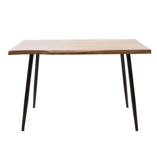 Τραπέζι Neve Mdf Καρυδί-Πόδι Μεταλλικό Μαύρο 120X80X75Εκ