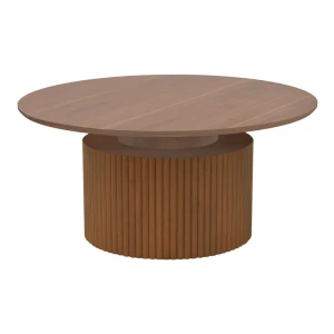 Τραπέζι Σαλονιού Opols Mdf Καρυδί Φ90X42Εκ