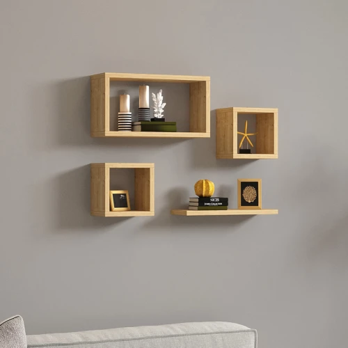 Ραφιέρα Babine Μελαμίνη Σε Oak Απόχρωση 84X15X44Εκ