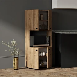 Στήλη Guzel Σε Καρυδί Απόχρωση 60X31.4X140Εκ