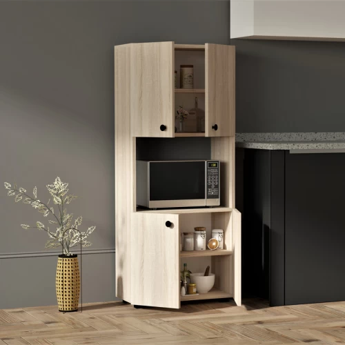 Στήλη Guzel Σε Sonoma Απόχρωση 60X31.4X140Εκ Στήλη Guzel Σε Sonoma Απόχρωση 60X31.4X140Εκ