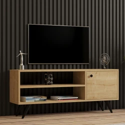 Έπιπλο Τηλεόρασης Wison Σε Oak Απόχρωση 120X29X50Εκ