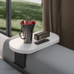 Βοηθητικό Τραπεζάκι Linea Σε Λευκή Απόχρωση Με Μαύρα Μεταλλικά Πόδια 20X35X10Εκ