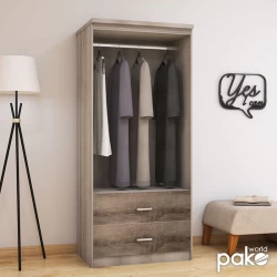Ντουλάπα Ρούχων Δίφυλλη Olympus Χρώμα Castillo-Toro 81X57X183Εκ