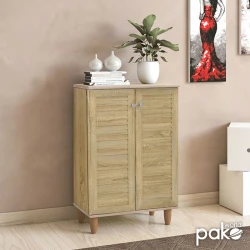 Παπουτσοθήκη-Ντουλάπι Santo 10 Ζεύγων Χρώμα Sonoma 60X34,5X91,5Εκ