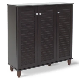 Παπουτσοθήκη-Ντουλάπι Santo 16 Ζεύγων Χρώμα Wenge 89,5X34,5X91,5Εκ