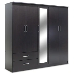 Ντουλάπα Ρούχων Πεντάφυλλη Olympus Χρώμα Wenge 198X57X183Εκ