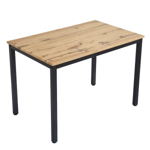 Τραπέζι Witte Mdf/Metal Σε Sonoma Απόχρωση Με Λευκο Πόδι 110X70X76Εκ